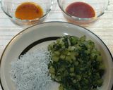 野沢菜とシラスのピリ辛炒め作り方1写真