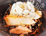 子供が好きな☆たらこ鮭ひじき炊き込みご飯作り方6写真