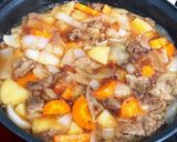 ガッツリ肉料理　牛すじ煮込み【肉じゃが】作り方6写真