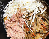 残りのきんぴらとツナの炊き込みご飯作り方3写真