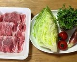 生姜焼きサラダ作り方1写真