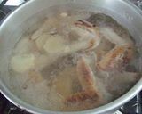 鶏とカブの具だくさんスープ作り方1写真