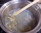 ヘルシー！牡蠣入りかき玉汁！作り方3写真