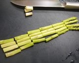 簡単！むね肉アスパラの白だしレモンソテー作り方1写真