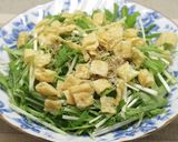 簡単!水菜と油揚げのパリパリサラダ作り方9写真