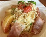 夏だ！桃と生ハムの冷製パスタ✨2022作り方10写真