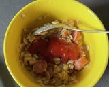 オートミール◎レンチンでカップオムライス作り方4写真