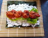 梅マヨネーズでさっぱり！冷凍唐揚げ巻寿司作り方9写真