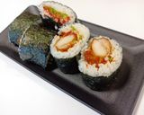 梅マヨネーズでさっぱり！冷凍唐揚げ巻寿司作り方11写真