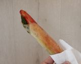 長いカニカマとアスパラのスティック春巻き作り方10写真