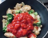 鶏胸肉とレタスのトマト煮作り方5写真