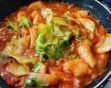 鶏胸肉とレタスのトマト煮作り方9写真