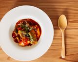 鶏胸肉とレタスのトマト煮作り方10写真