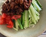 マカ肉味噌のジャージャー麺風混ぜそうめん作り方7写真