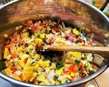 余り野菜たっぷり豆乳チャウダー作り方4写真