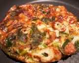 ネギちくチー焼!小麦粉、油なし。低糖質!作り方4写真
