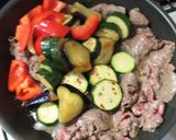 夏野菜と牛肉のオイスターソース醤油炒め作り方6写真
