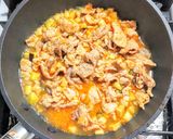 豚こま肉とナスとニラとエリンギの味噌炒め作り方5写真