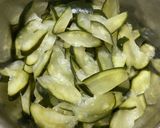 古漬けとほうれん草と豆腐の炒め煮作り方1写真