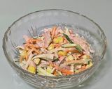ごま香る魚肉ソーセージ入りカラフルサラダ作り方7写真