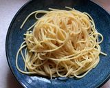 休日のランチ、納豆パスタ作り方3写真