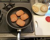 マルシンハンバーグダブルチーズ倍バーガー作り方4写真