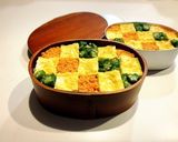 のっけ弁当2022.06.23市松模様作り方1写真