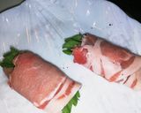 【豚薄切り肉の大葉チーズとんかつ】作り方2写真