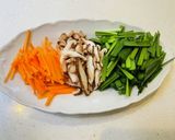 【低糖質】しらたきでニラ入り塩焼きそば風作り方3写真