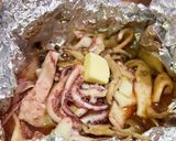 イカと肝のバター醤油ホイル焼き作り方7写真