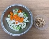 【大崎市】れんこんとツナのサラダ【給食】作り方4写真