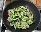 きゅうりと豚肉のポン酢炒め作り方10写真