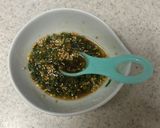 ワンタンの皮の刺身♪ネギ醤油だれユッケ作り方1写真