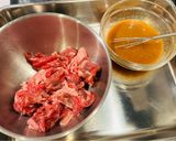 簡単！牛肉と根菜の味噌バター炒め作り方1写真
