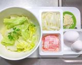 レタスのカルボナーラ作り方1写真