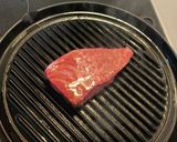 南部鉄器グリルパンで厚切り牛ステーキ作り方6写真