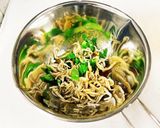 大葉としらすのオリーブオイルパスタ作り方3写真
