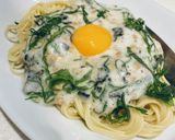 コクうま♪納豆と卵のふわとろパスタ作り方10写真