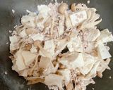 簡単１０分！豆腐＆きのこ＆豚挽肉の煮込み作り方5写真