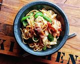 おうち居酒屋★ツマミ専用♪ピリ辛焼きそば作り方5写真