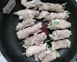 幼児食にも♪水菜の豚こま肉巻き作り方4写真