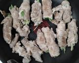 幼児食にも♪水菜の豚こま肉巻き作り方5写真
