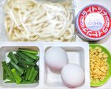 超簡単な揚げ玉とツナ入りニラ玉うどん作り方1写真