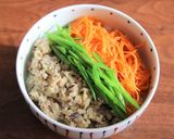 そばの実入り肉味噌丼作り方7写真