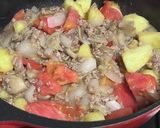夏肉ジャガ♡ひき肉&トマトでサッパリ塩味作り方8写真