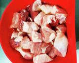 大豆入り酢豚作り方1写真