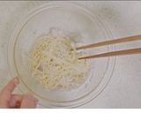 塩レモンだれの豚の冷しゃぶ麺作り方4写真