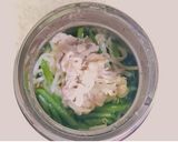塩レモンだれの豚の冷しゃぶ麺作り方6写真