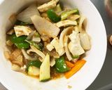 レンジ肉無豆腐中華風あんかけ炒味野菜炒め作り方15写真
