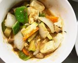 レンジ肉無豆腐中華風あんかけ炒味野菜炒め作り方17写真